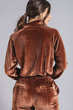 Load image into Gallery viewer, VELVET FLARED LEG TRACK SUIT