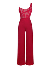 Load image into Gallery viewer, MALIKA ONE SHOULDER CORSET JUMPSUIT