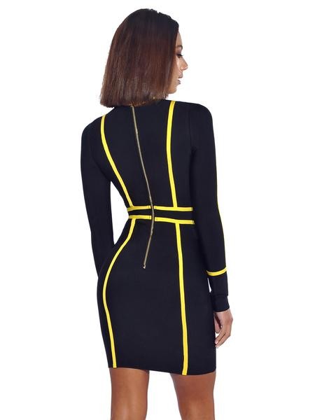 LEONA OUTLINE BANDAGE DRESS – Arelia's Dream