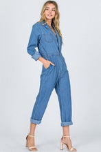 Load image into Gallery viewer, DENIM UTILITY JUMPSUIT