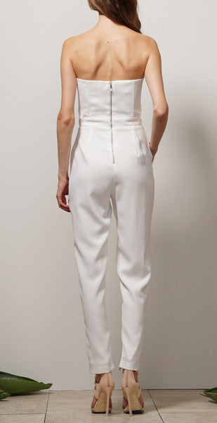 Adelyn rae strapless slim leg jumpsuit new arrivals