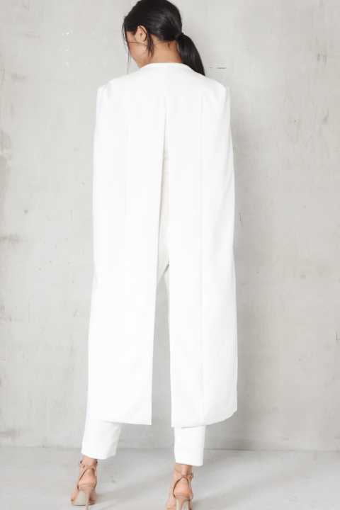 Lavish alice tailored cape top jumpsuit