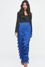 Load image into Gallery viewer, LAVISH ALICE FRINGE TROUSERS COBALT