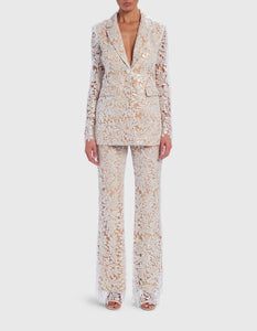 JENNY FLORAL EMBROIDERED TAILORED SUIT TROUSERS