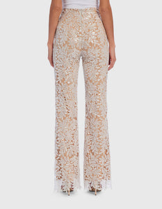 JENNY FLORAL EMBROIDERED TAILORED SUIT TROUSERS