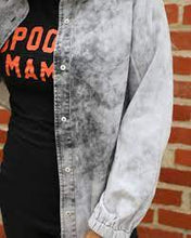 Load image into Gallery viewer, ACID WASH BUTTON DOWN DENIM SHIRT