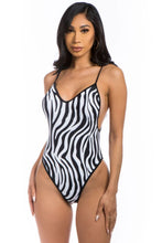 Load image into Gallery viewer, “ZEBRA” ONE PIECE SWIMWEAR
