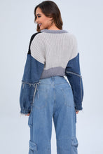 Load image into Gallery viewer, AMELIA KNITTED DENIM SWEATER