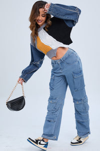 AMELIA KNITTED DENIM SWEATER