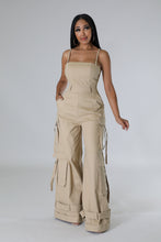 Load image into Gallery viewer, STRAP SHOULDER CARGO JUMPSUIT