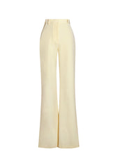 Load image into Gallery viewer, QUINNIE BUTTER YELLOW SLIM SUIT PANTS