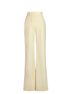 QUINNIE BUTTER YELLOW SLIM SUIT PANTS