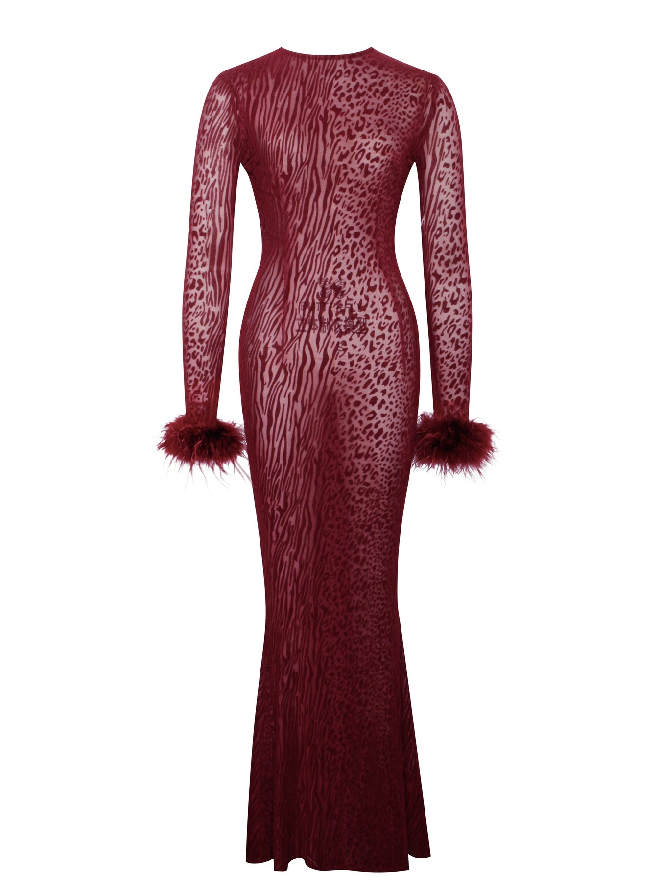 PATRICIA BURGUNDY LEOPARD BURNOUT VELVET MESH BACKLESS MAXI DRESS Arelia's Dream PATRICIA BURGUNDY LEOPARD BURNOUT VELVET MESH BACKLESS MAXI DRESS Arelia's Dream