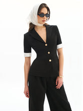 Load image into Gallery viewer, ALEENA SHORT SLEEVE BUSINESS CASUAL BLAZER