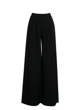 Load image into Gallery viewer, ALEEZA BLACK WIDE LEG SUIT PANTS