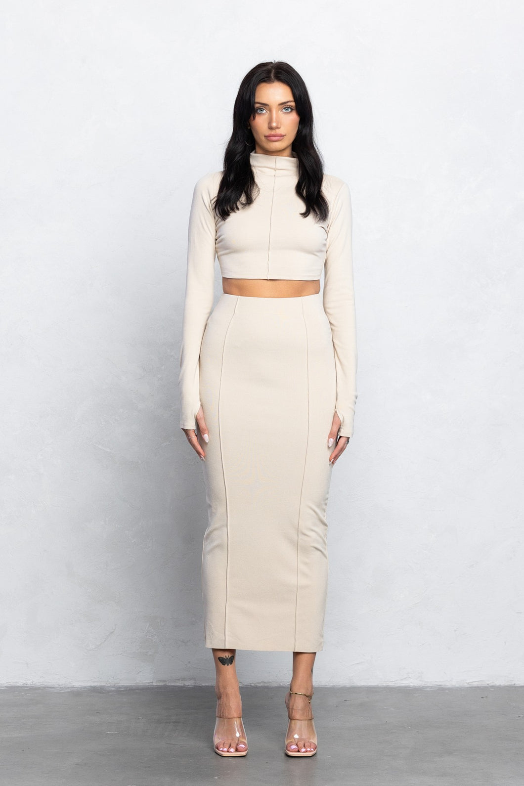 DOUBLE SIDE JERSEY SKIRT SET