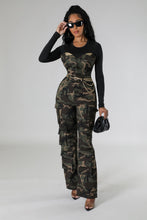 Load image into Gallery viewer, CAMO CARGO UTILITY JUMPSUIT
