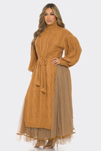 Load image into Gallery viewer, KNIT SWEATER DRESS AND SKIRT SET