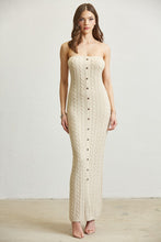 Load image into Gallery viewer, CABLE KNIT TIE FRONT SHAWL TUBE DRESS