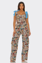 Load image into Gallery viewer, TAPESTRY VELVET STRAP AND CARGO PANT SET