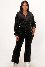 Load image into Gallery viewer, THE SCARLET VELOUR JOGGER SET