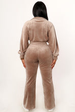 Load image into Gallery viewer, THE SCARLET VELOUR JOGGER SET
