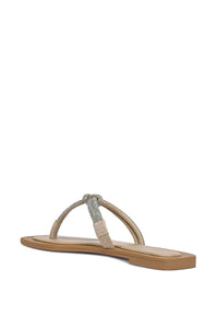 IVELLA SILVER FLAT SANDAL