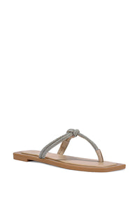 IVELLA SILVER FLAT SANDAL