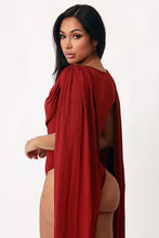 Load image into Gallery viewer, CAPE SLEEVE DRAPED BODYSUIT