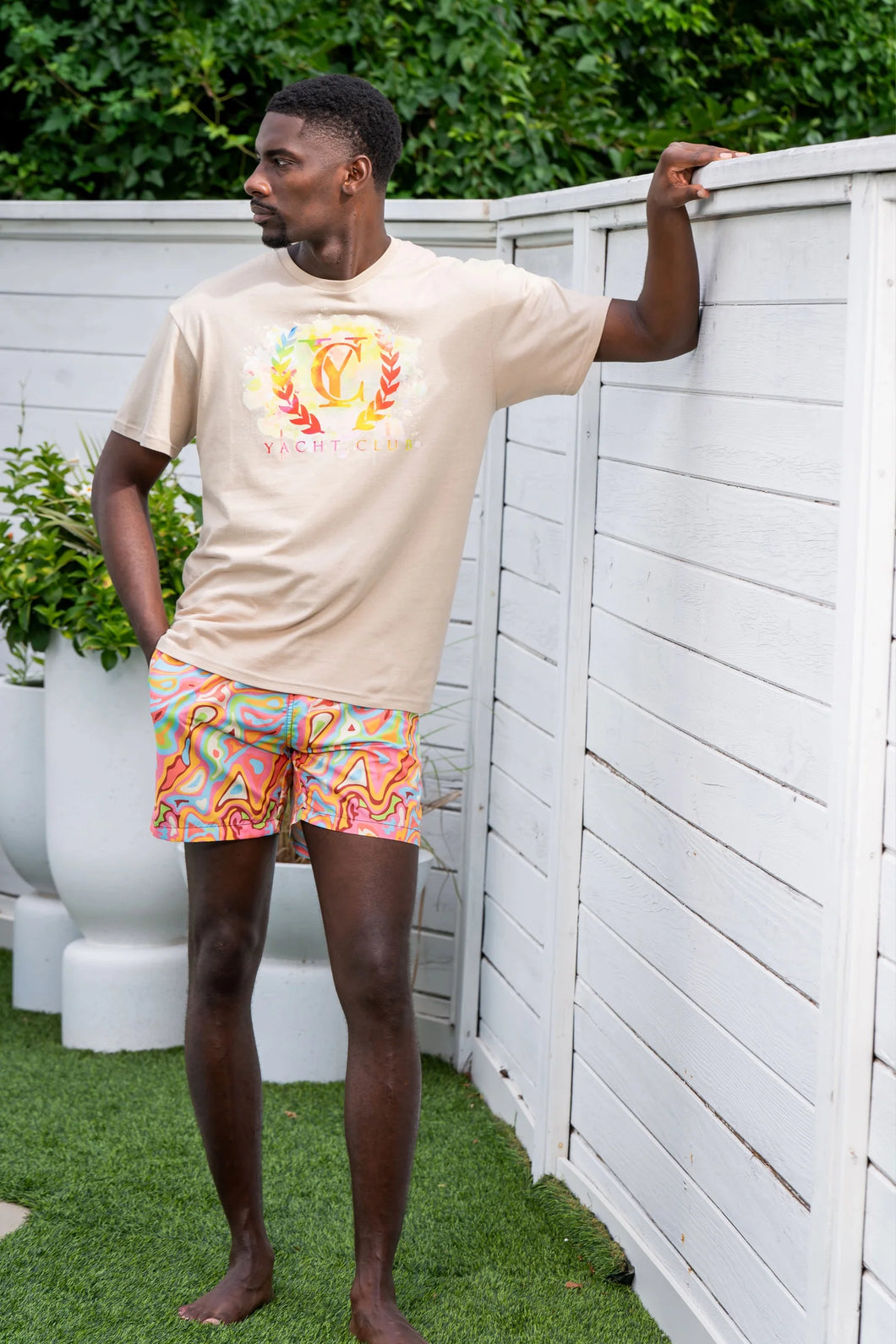 “PSYCHO” SWIM TRUNKS