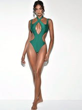 Load image into Gallery viewer, MYKONOS EMERALD CUTOUT ONE PIECE SWIMSUIT