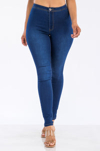 HIGH WAIST STRETCHY MEDIUM WASH DENIMS