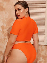 Load image into Gallery viewer, “ORANGE YOU READY TOO” 2 PC SWIMSUIT