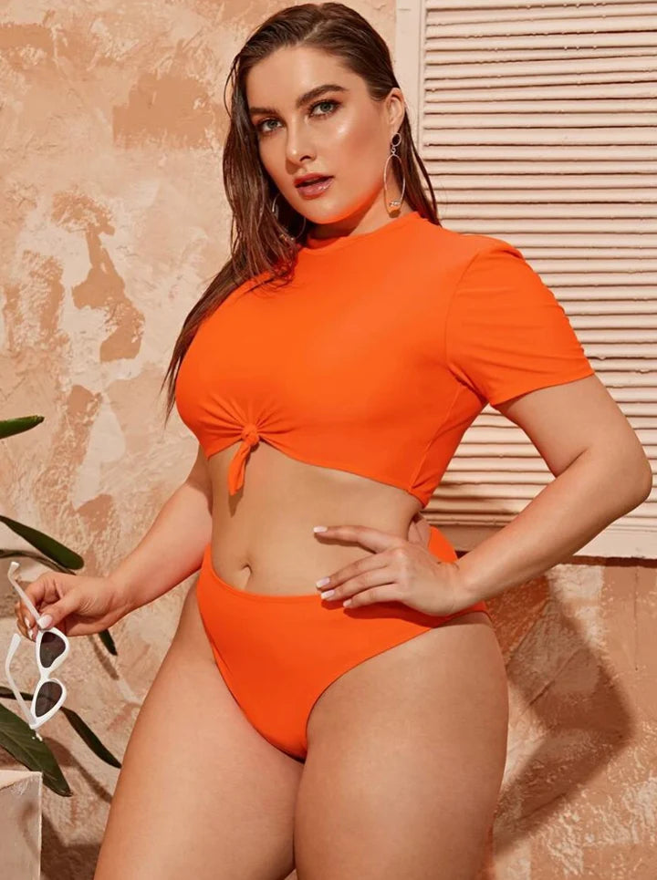 “ORANGE YOU READY TOO” 2 PC SWIMSUIT
