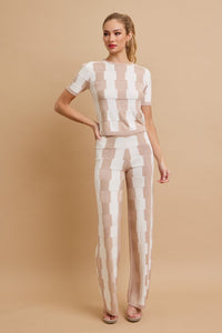 STELLA PATTERN KNIT PANT SET
