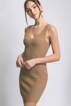 Load image into Gallery viewer, SOLID RIBBED DRESS