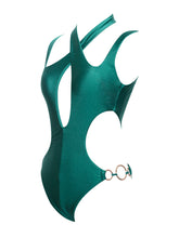 Load image into Gallery viewer, MYKONOS EMERALD CUTOUT ONE PIECE SWIMSUIT