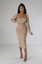 Load image into Gallery viewer, DO IT ALL SEQUIN SWEATER SKIRT SET