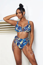 Load image into Gallery viewer, SAMOA HIGHWAIST SET- BLUE ABSTRACT