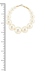"OYSTER PARADISE" HOOP EARRINGS