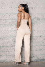 Load image into Gallery viewer, BUSTIER BODYSUIT W/ ELASTIC WAIST WIDE LEG PANTS SET