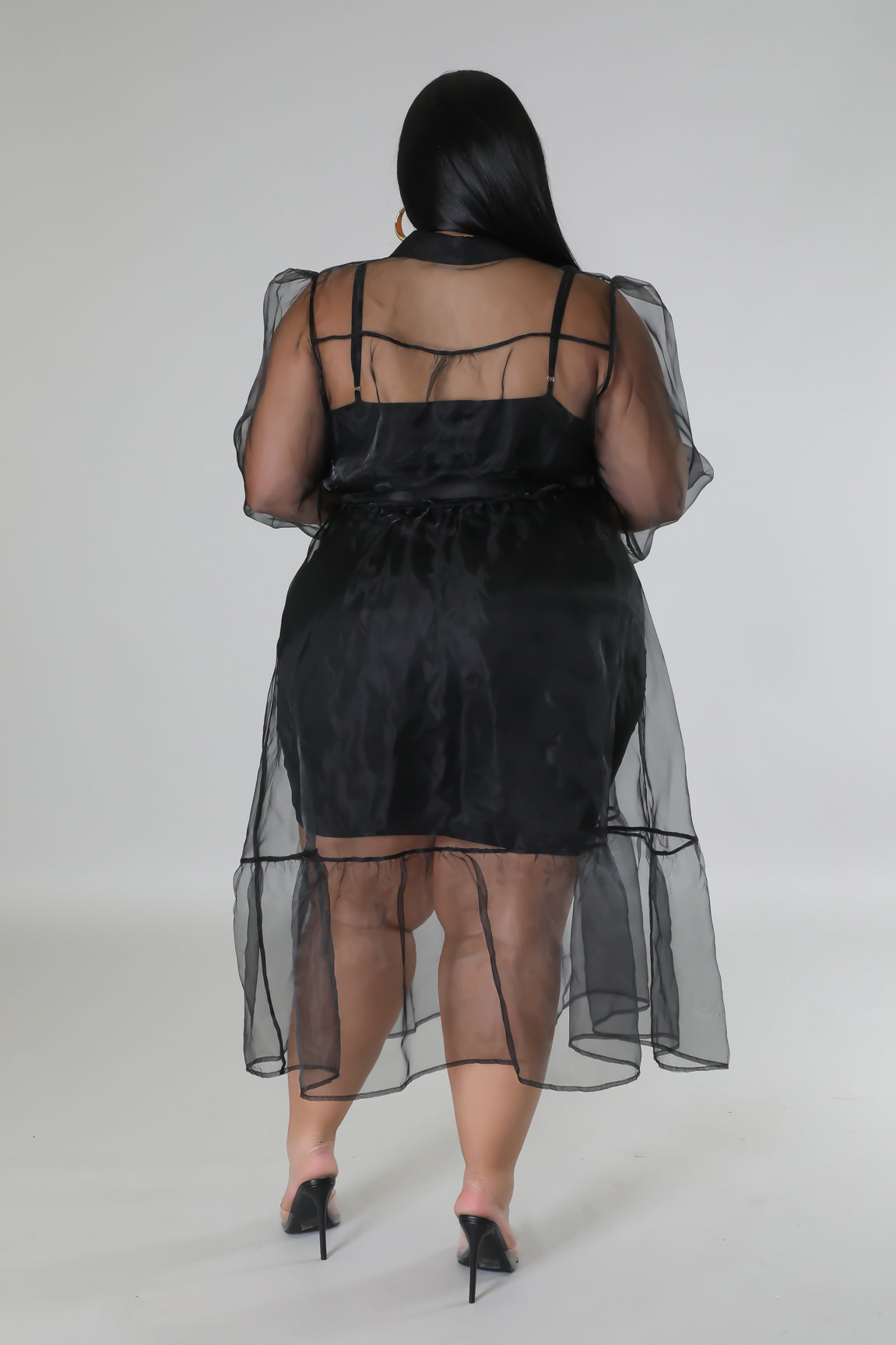 CURVY MINI DRESS WITH MESH COVER Arelia's Dream CURVY MINI DRESS WITH MESH COVER Arelia's Dream