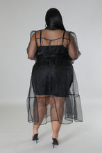 Load image into Gallery viewer, CURVY MINI DRESS WITH MESH COVER