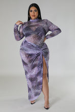 Load image into Gallery viewer, CURVY TWO PIECE MESH SKIRT SET