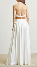 Load image into Gallery viewer, RIVIERA HALTER VESTED PLEATED MAXI DRESS