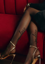 Load image into Gallery viewer, SHEER STRIPED LOVE TIGHTS