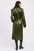Load image into Gallery viewer, MARTINI FAUX LEATHER TRENCH COAT