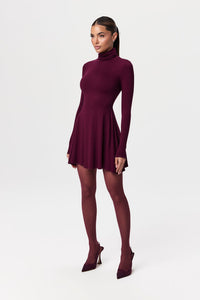 NW TURTLENECK A-LINE MINI DRESS