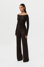 Load image into Gallery viewer, LEOPARD BURNOUT PRINT WIDE LEG PANT