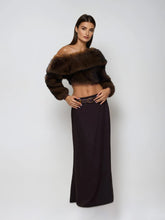 Load image into Gallery viewer, OFF SHOULDER ALL FAUX FUR SWEATER TOP